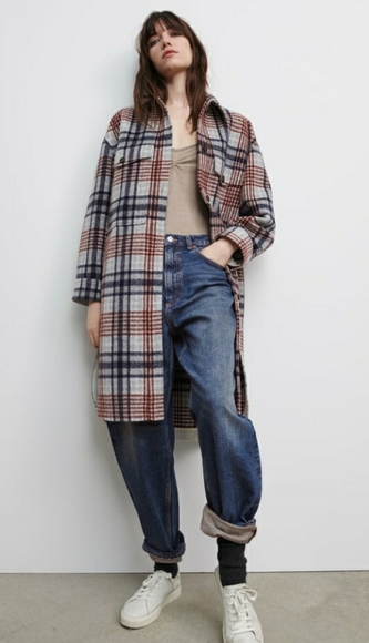 Zara Plaid Shacket bloggers favorite - Picture 7 of 8